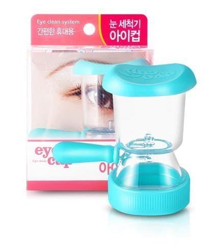 Eye Cup Korea Tritan Copolyester (BPA Free) Eye Clean System with Pressing Pipet Eye Wash (Blue) by Eye Cup Korea