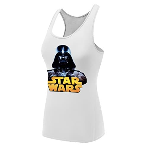 Sysuer Womens Star Wars Darth Vader Base Layer Dry Fit Training Tank Top
