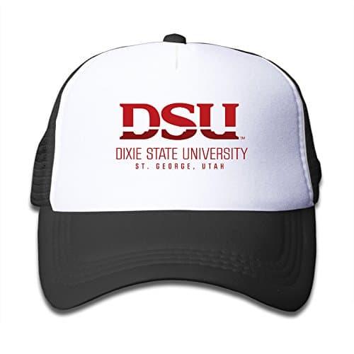 Dsu Dixie State University Logo Girls Adjustable Mesh Trucker Cap Kids Sun Craddle Cap