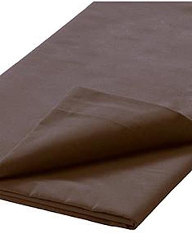 JMR Flat Draw Bed Sheets Muslin T130 Cotton Blend (54x90, brown 4 piece)