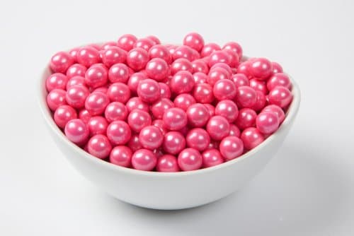 Pearl Bright Pink Sixlets (4 Pound Bag)
