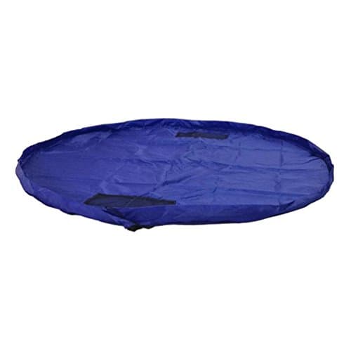 Fifriver Children Floor Activity Mat - No Mess Toy Storage Bag - Kids Toy Organizer - 55” Diameter Large Play Mat (Dark Blue)