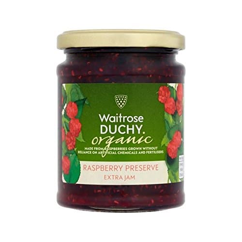 Duchy Waitrose Organic Raspberry Preserve 340g - Pack of 4