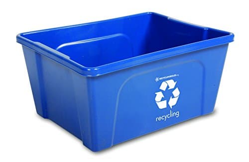 Qty = 10 Low Profile Blue Deskside Recycling Bin is perfect for recycling office paper. . . and more!