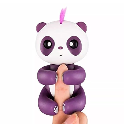 HAPPY PANDA - Finger Panda - Electronic Interactive Toy- Smart Pet Toys - Kids Christmas Gift-Not Finger Baby Monkey (Purple)