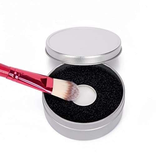 Makeup Brushes Cleaner, Silky Select Eye Makeup Color Removal/Change Dry Clean Sponge, Remove Foundation Eyeshadow Blush from Brushes, with Sponge for Wetting Eyeshadow(Duo Sponge)