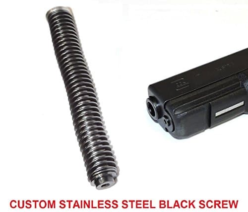 CENTENNIAL DEFENSE SYSTEMS STAINLESS STEEL GUIDE ROD ASSEMBLY WITH 18 LB ISMI SPRING FOR GLOCK G19, 23, 32, 38 GEN 1-3 AND CUSTOM MACHINED STAINLESS STEEL BLACK OXIDE COATED HEAD SCREW.