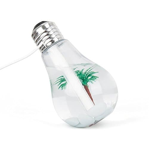 Mini USB Bulb Humidifier and Air Purifier with LED Lights
