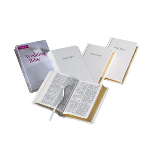 KJV Wedding Bible White Imitation KJ12W