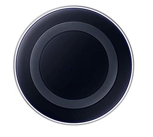 All in One Wireless Charger / QI Wireless Charging Pad for Samsungs and Other Phones Equipped with Wall Charger and USB Cable- Black Sapphire by ZEUZZ