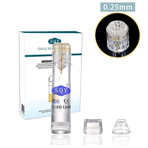 Best Derma Roller Titanium Microneedle 0.25mm|Automatic Gold Derma Stamp,Two-in-One Micro Needle