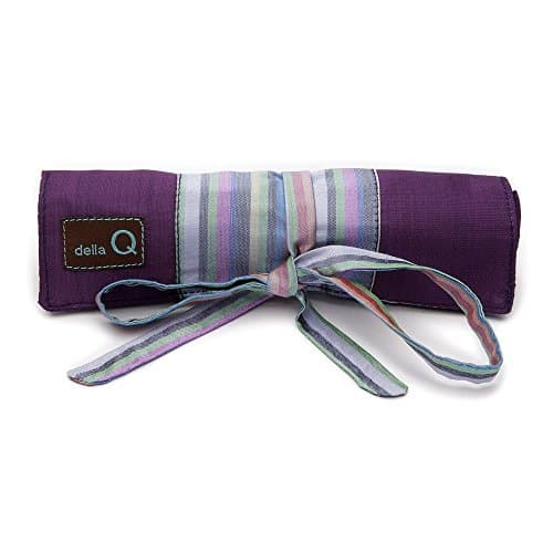 della Q Solely Socks Knitting Roll for Double Point Knitting Needles; 018 Purple Stripes 120-1-018