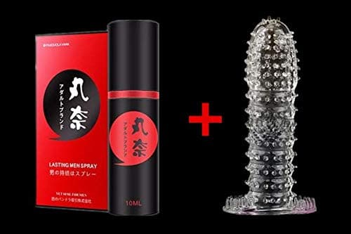 New Japan Men Delay Spray for Men Virility Premature Ejaculation Prolong Sex AID +Spike Dotted Reusable Condoms