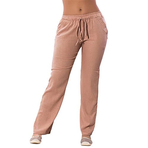 Women Harem Pants Elastic Waist Pants Big Size Solid Chiffon Long Trousers