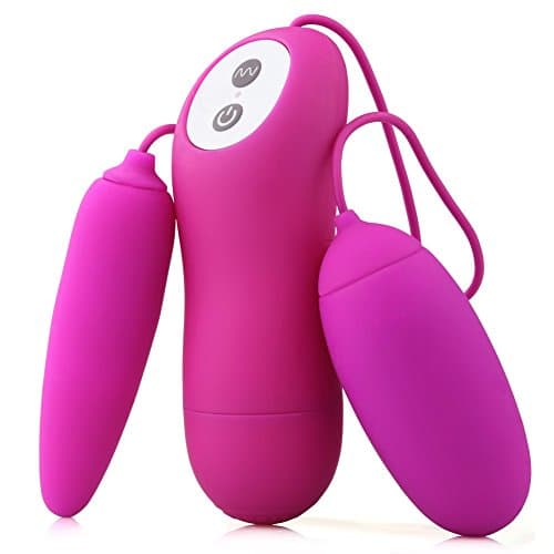 LILER(TM) Remote Control 12 Speed Double Ben Wa Balls for Kegel Exercise (Purple)