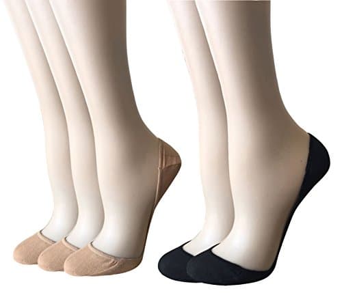 CAcB sox Women's Lowest Cut Socks w/Silicone Heel