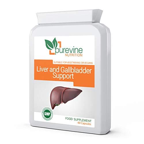 Purevine - Liver and Gallbladder Support 60 Capsules Milk Thistle Alternative Detox Cleanse Supplement - UK Manufactured GMP Guaranteed Quality