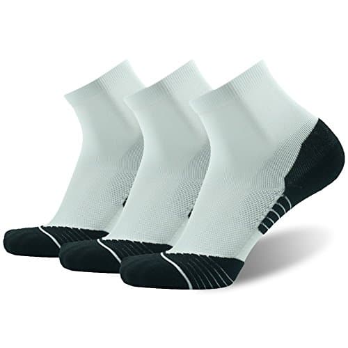 Men's Running Socks, HUSO Performance Sports Ankle Compression Socks 1,3,4 Pairs