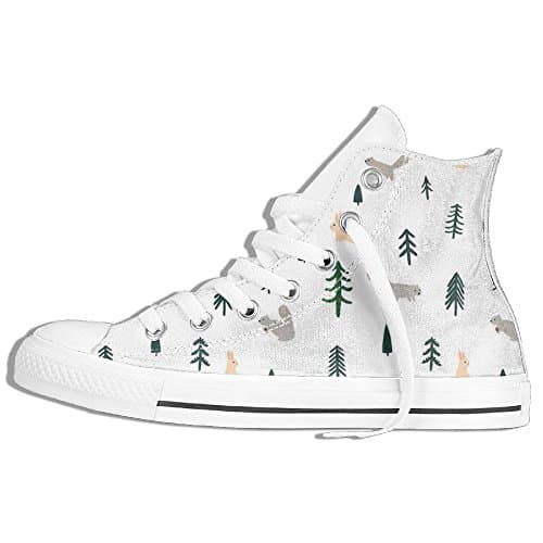 Trees Adjustable Personalized High Top Classic Canvas Unisex Lace Up Canvas Shoes Suitable For Hip Hop / Running / Party The Best Gift For Young People