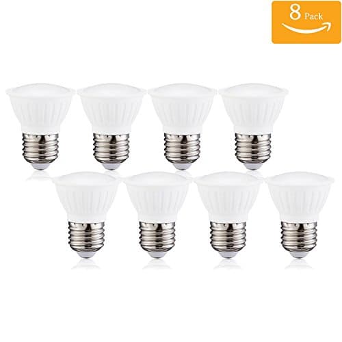 (Pack of 8)PAR16 LED Dimmable Flood Light Bulbs 7Watt E26 Short Neck 120V AC 70W Halogen Replacement 120 Degree Beam Angle Daylight White 5000K