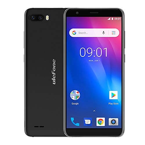 Ulefone S1 (2018) Android Go Smartphone Unlocked,Android 8.1 5.5" Screen Sim Free Mobile Phone,MTK6580 Quad Core 1GB RAM 8GB ROM Rear Dual Camera,Dual SIM,Bluetooth Cell Phone3G Smartphone - Black