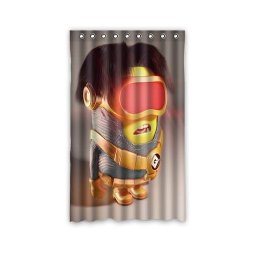 Personalized Custom Cyclops Funny Minions Window Curtains/Drape/Panels/Treatment Thermal Insulated Blackout Window Curtains 52" x 84" Inch