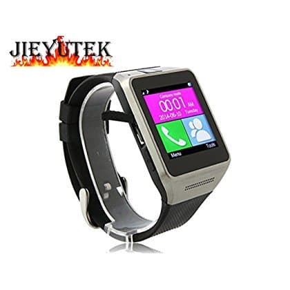 Aberobay GV08 1.54"Touch Screen Multi Language Bluetooth Smart WatchPhone Wristwatch with Handsfree Sync Call,Bluetooth Smart Watch Phone Support SIM Card Smartwatch with Camera WristWatch for IPhone Samsung HTC LG Android Smartphones (GV08-Black)