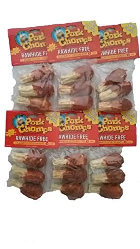 Pork Chomps Rawhide Free Chicken Flavored 2.5 Inch Crunchy Drumsticks, 2.12 Ounces (6 Piece)