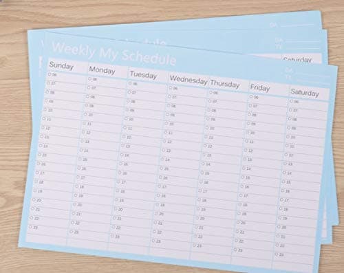 IU Desert Rose Home Supplies 20 Sheets Weekly Academic Student Office Planner Calendar Sticker Wall Calendar Meeting Record