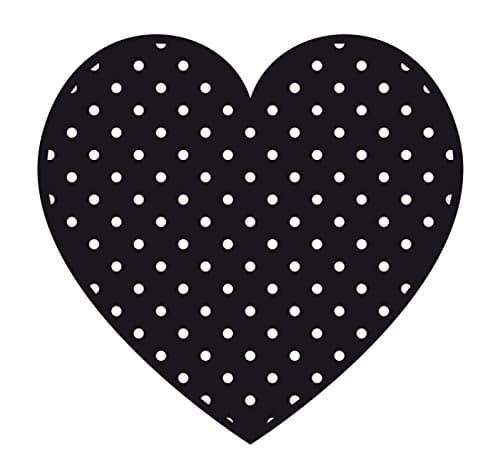 Funny Cuisine Heart with Dots Round Cake Stencil