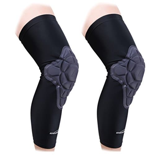 Legendfit Basketball Knee Pads (1 Pair) Crashproof Antislip Breathable Compression Leg Knee Sleeves Protective Padded Youth & Adult Sizes