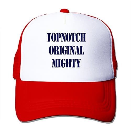 KF26Tom-Adjustable Baseball Hat Mesh Back Cap For Adult / Unisex - Red