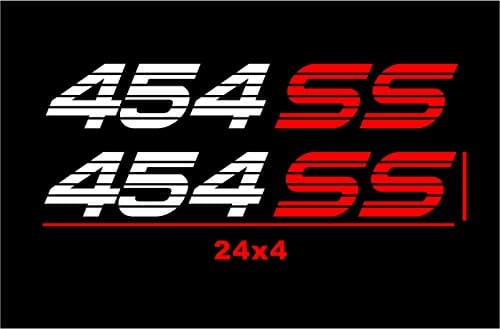 454 SS Decal Chevy Silverado Vinyl Sticker Chevrolet Graphics