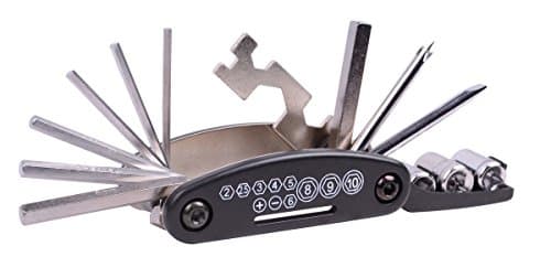 Lingluofang 16 in 1 Multi-Function Bike Bicycle Repair Tool Kit Set With 1 pcs Half Face Mask For Riding