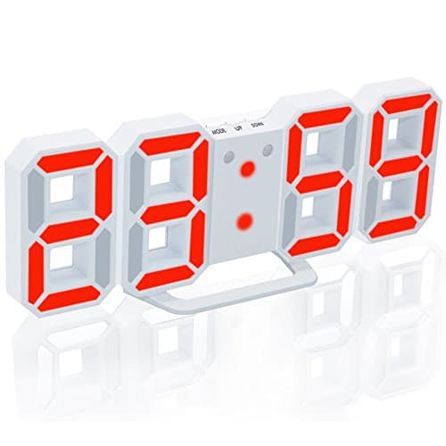 Alarm Clock LED Digital Wall clock Electronic Desk Clock with Snooze Function