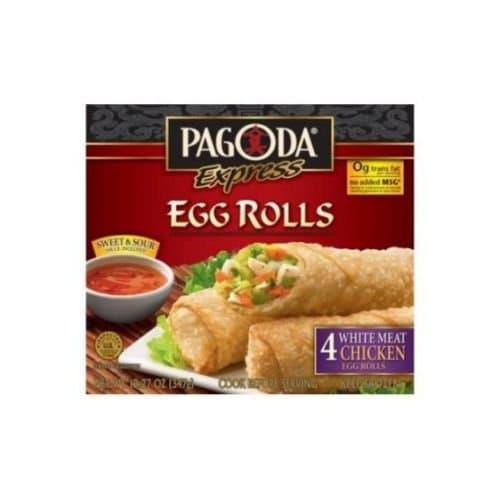 Pagoda Express White Meat Chicken Egg Rolls, 12.27 Ounce -- 12 per case.