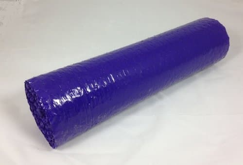 5' x 12" x 3/16" Purple Colored Bubble Wrap Roll Small Bubbles Perforated every 12"