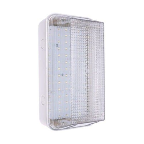 Hispec 8W Exterior Outdoor Indoor LED Bulkhead Brick Light Ceiling Wall Lamp Cool White 4000k IP65 Toilet Bathroom Utility Doorway Hall Patio Garden Lighting