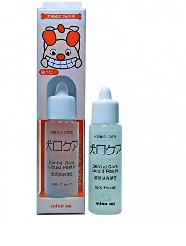 Tartar control toothpaste on dogs Clear gel flavor milk Mind up brand imported from Japan. Safe and gentle size 60 g