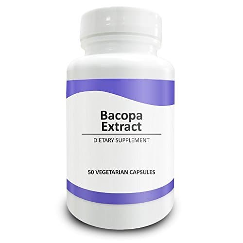 Pure Science Bacopa 600mg (S.E. 50% Bacosides 320mg & Bacopa Powder 280mg) - Improves Memory and Attention, Promotes Relaxation - Gluten Free - 50 Vegetarian Capsules by Pure Science Supplements