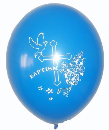 Baptism Balloon Royal Blue 12" (50 ct)