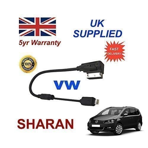 VW SHARAN Series MMI Generation 3+ INTERGRATED Audio Cable For Apple iPhone 5 5c 5s 6 6 Plus by cablesnthings