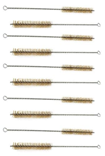 McKay Extra Coarse Brass Bristle Wire Tube Brush: Extra Long Handle for Gun Cleaning & Reaching Inside Pipes, 16 Inch x 1/2 Inch (10 Pack)