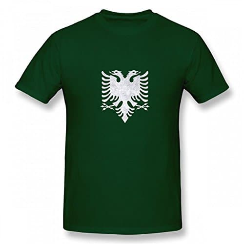 LOJSAQ Double Eagle Head Tshirt Printed Cotton T-Shirts Tops Logo Best Quality Man Tee Forest Green