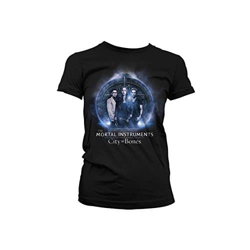 Officially Licensed Merchandise Mortal Instruments Group Girly T-Shirt (Black), XX-Large
