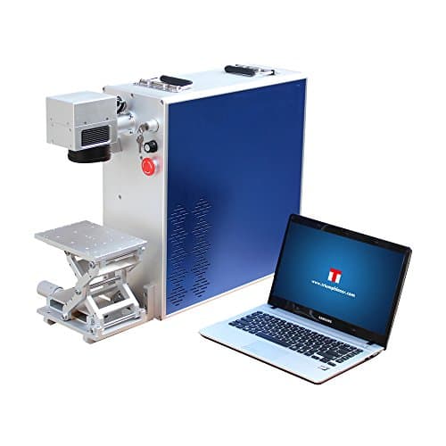 30W Portable Desktop Fiber Laser Marking Engraving Etching Machine Maker & Rotary Metal & Non-Metal