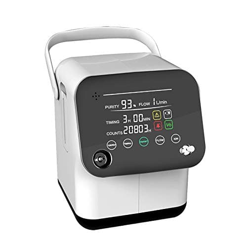 Portable Intelligent Voice Full Touch Screen Oxy-gen Con-cen-trator 1-6L/min Adjustable Oxy-gen Ma-Chine Humi-difiers with Anion Function for Home Travel Use
