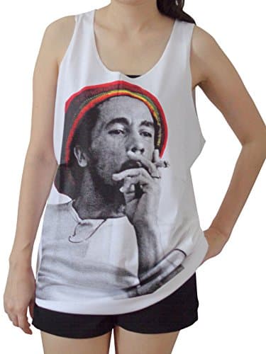 TheLegendTshirt Women's Bob Marley Tank Tops