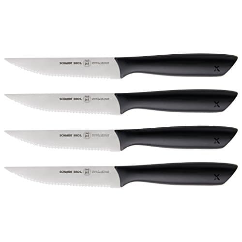 Hudson Home Project X by Schmidt Brothers SPXBS04 4 Piece Steak Set, Black