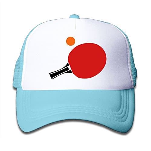 Aiw Wfdnn Table Tennis Racket Ball Adjustable Mesh Baseball Cap Kid's Trucker Hat Boys Girl